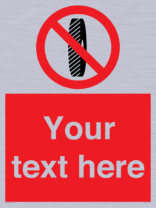 Custom Do Not Change Grinding Wheel Sign